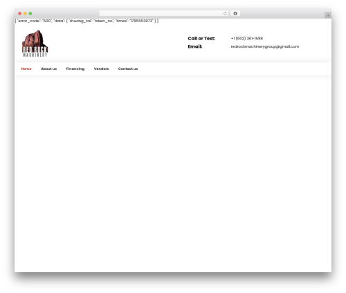 Modeltheme framework WordPress plugin - redrockmachinerygroup.com