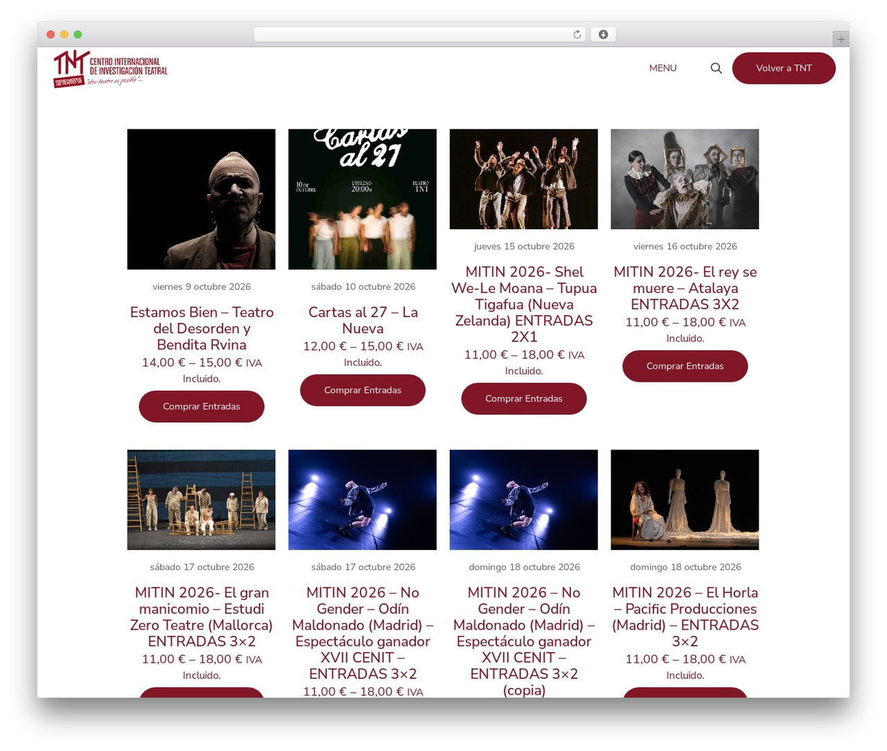 Betheme WordPress website theme - entradastnt.com