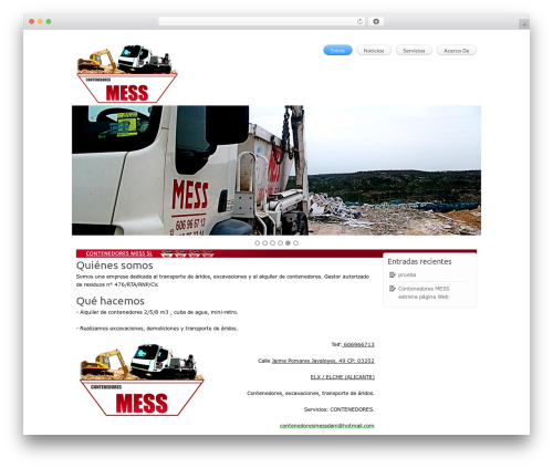 Clear Theme WordPress theme - contenedoresmess.es