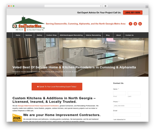 Enfold theme WordPress - contractormen.com