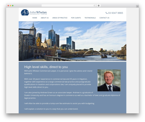 Executive Pro WordPress theme - johnwhelan.com.au