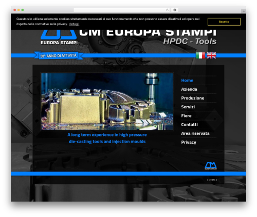 HTML5 template top WordPress theme - cmeuropastampi.it