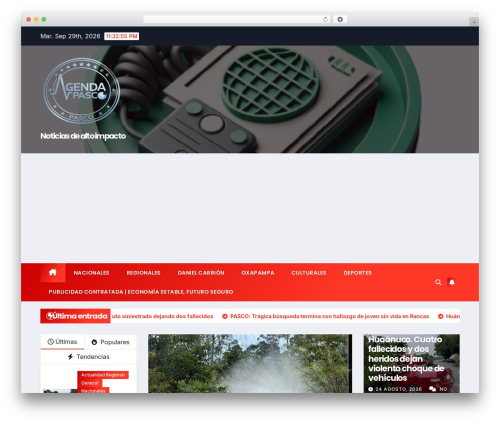 Newstack WordPress theme - agendapasco.com