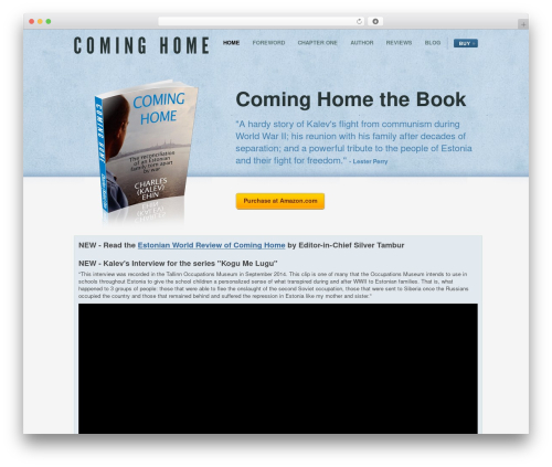 Theme WordPress eBook - cominghomethebook.com