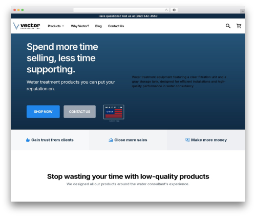 Vector Industries WordPress theme - vector-industries.com