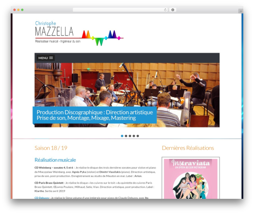 WordPress theme Dubstep - christophemazzella.com