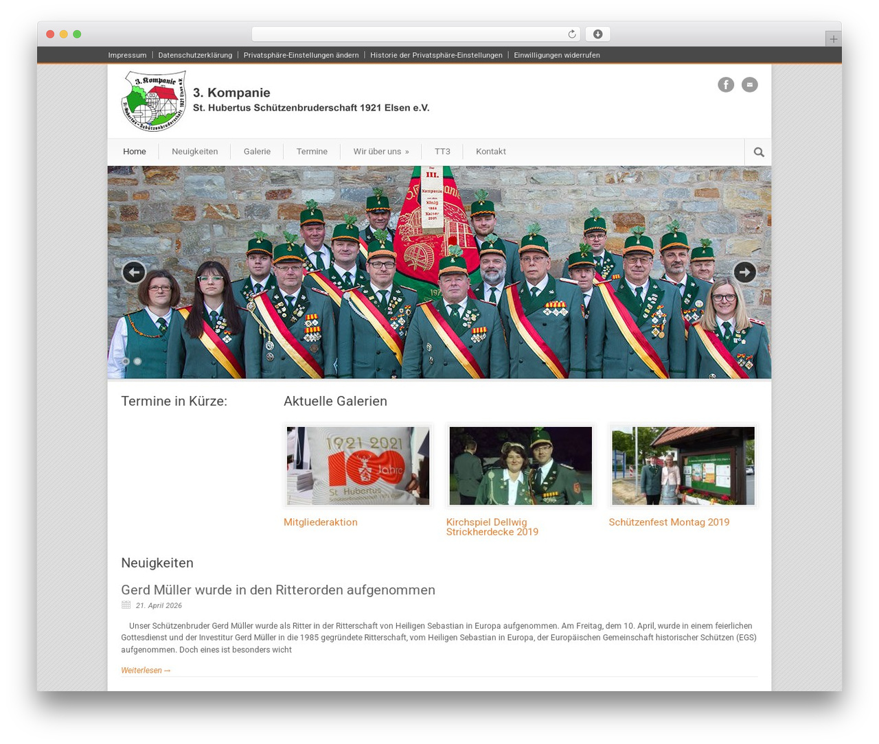 WordPress theme Modernize - dritte-kompanie-elsen.de
