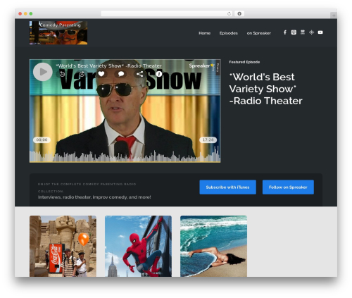 Podcaster widgets WordPress plugin - comedyparenting.com