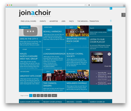 WordPress theme Puzzles - findachoir.org