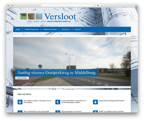 WordPress website theme Skybox - Responsive Multipurpose WordPress Theme - verslootbv.nl
