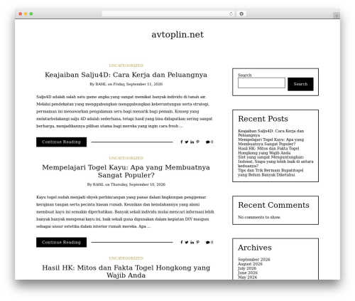 WP theme Writee - avtoplin.net WP theme Writee - avtoplin.net