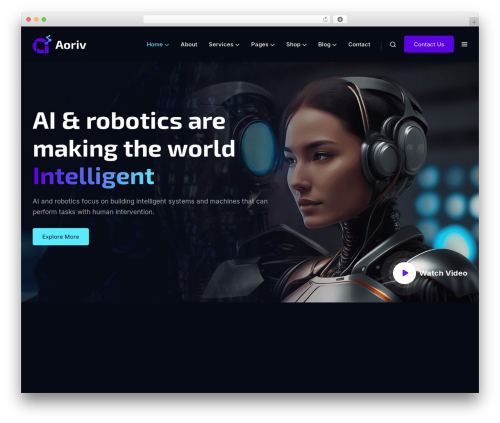 WP theme Aoriv - themes.hibootstrap.com/aoriv