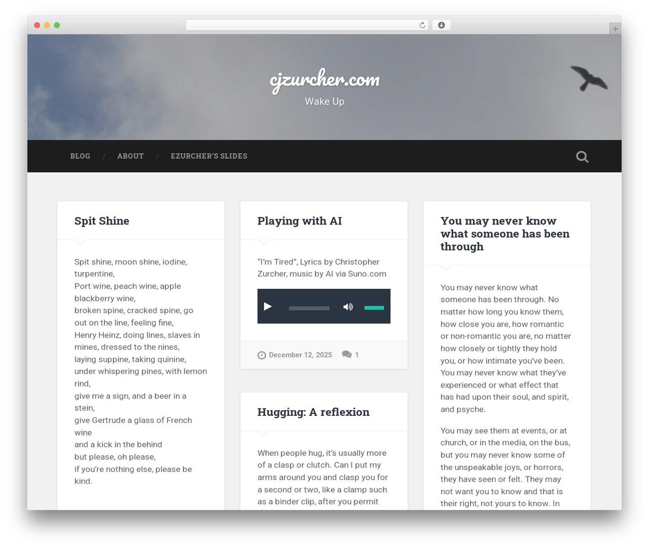 Baskerville 2 - WordPress.com WordPress theme design - cjzurcher.com Baskerville 2 - WordPress.com WordPress theme design - cjzurcher.com
