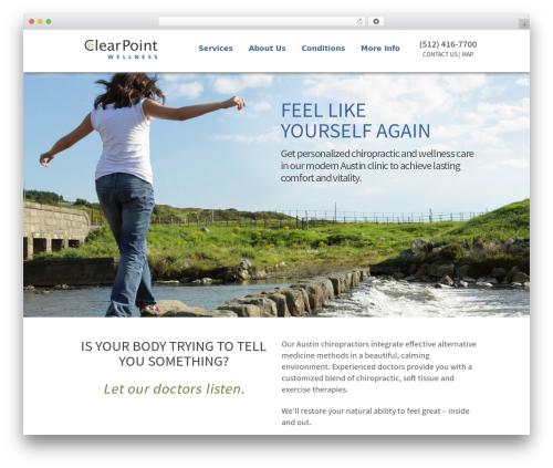 BootstrapWP WordPress website theme - clearpointwellness.com