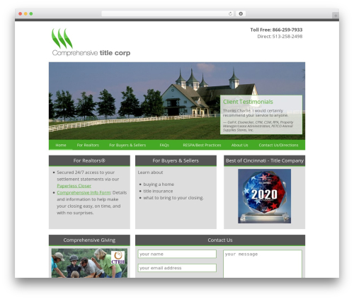 Comprehensive Title WP theme - comprehensivetitle.biz