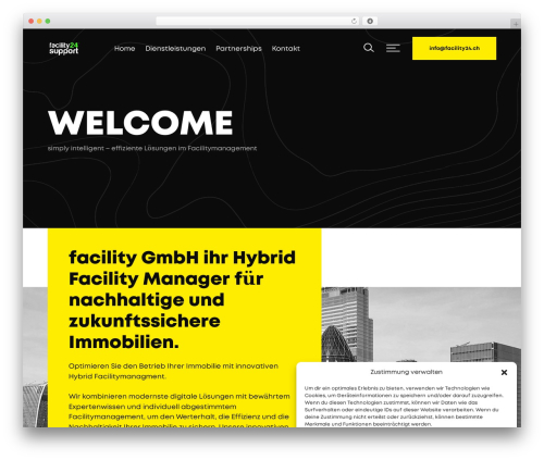 Consto theme WordPress - facility24.ch