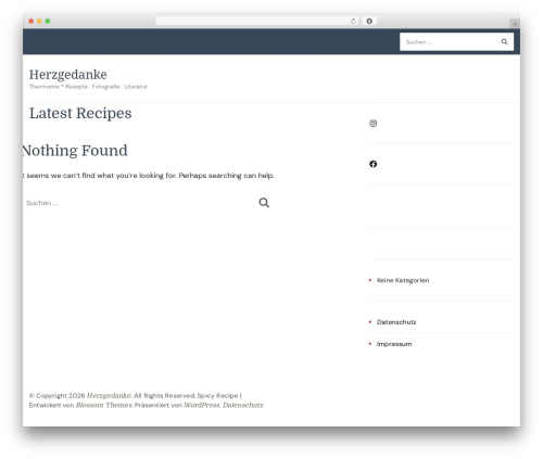 Cookery Lite theme WordPress - herzgedanke.de