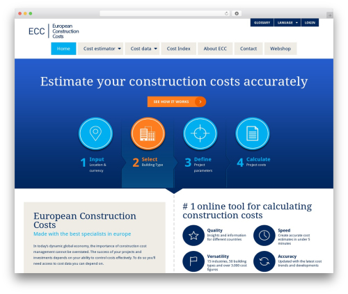 ECC WordPress theme - constructioncosts.eu
