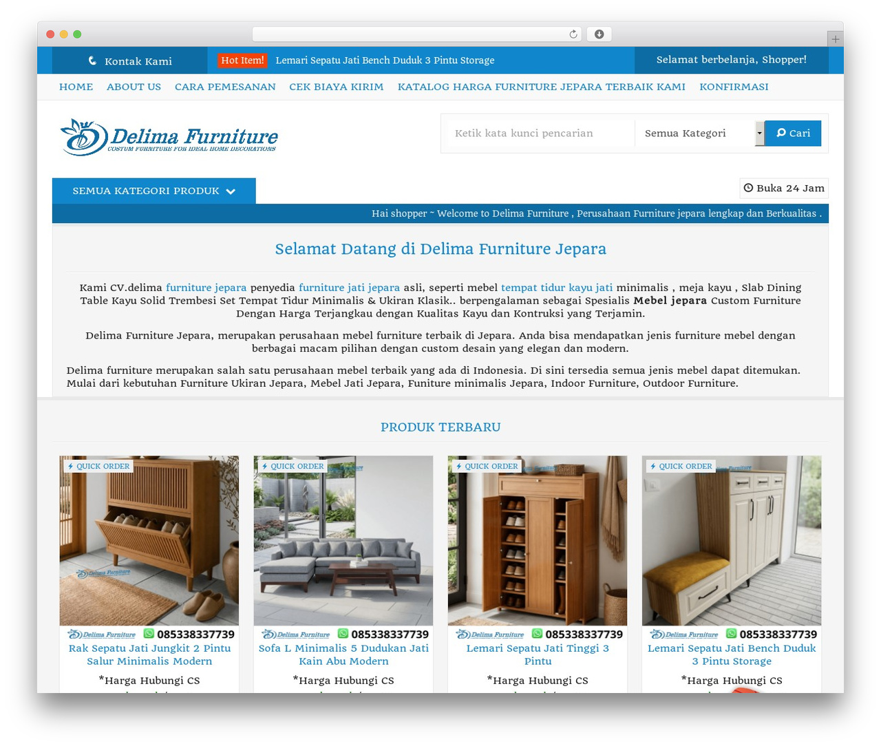 Lapax theme WordPress - delimafurniture.com