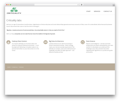 Liva Wordpress Theme WordPress theme - criticality.io