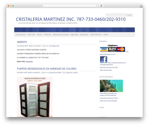 picochic WordPress theme - cristaleriamartinezonline.com