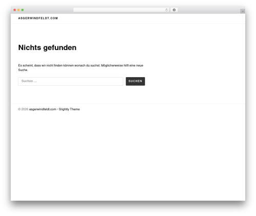 Slightly WordPress theme - asgerwindfeldt.com