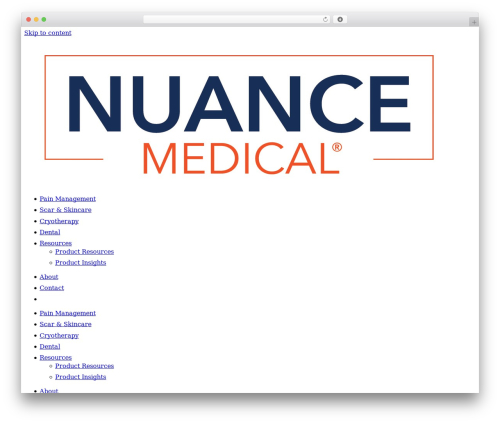 Theme WordPress Hello Elementor - nuancemedical.com