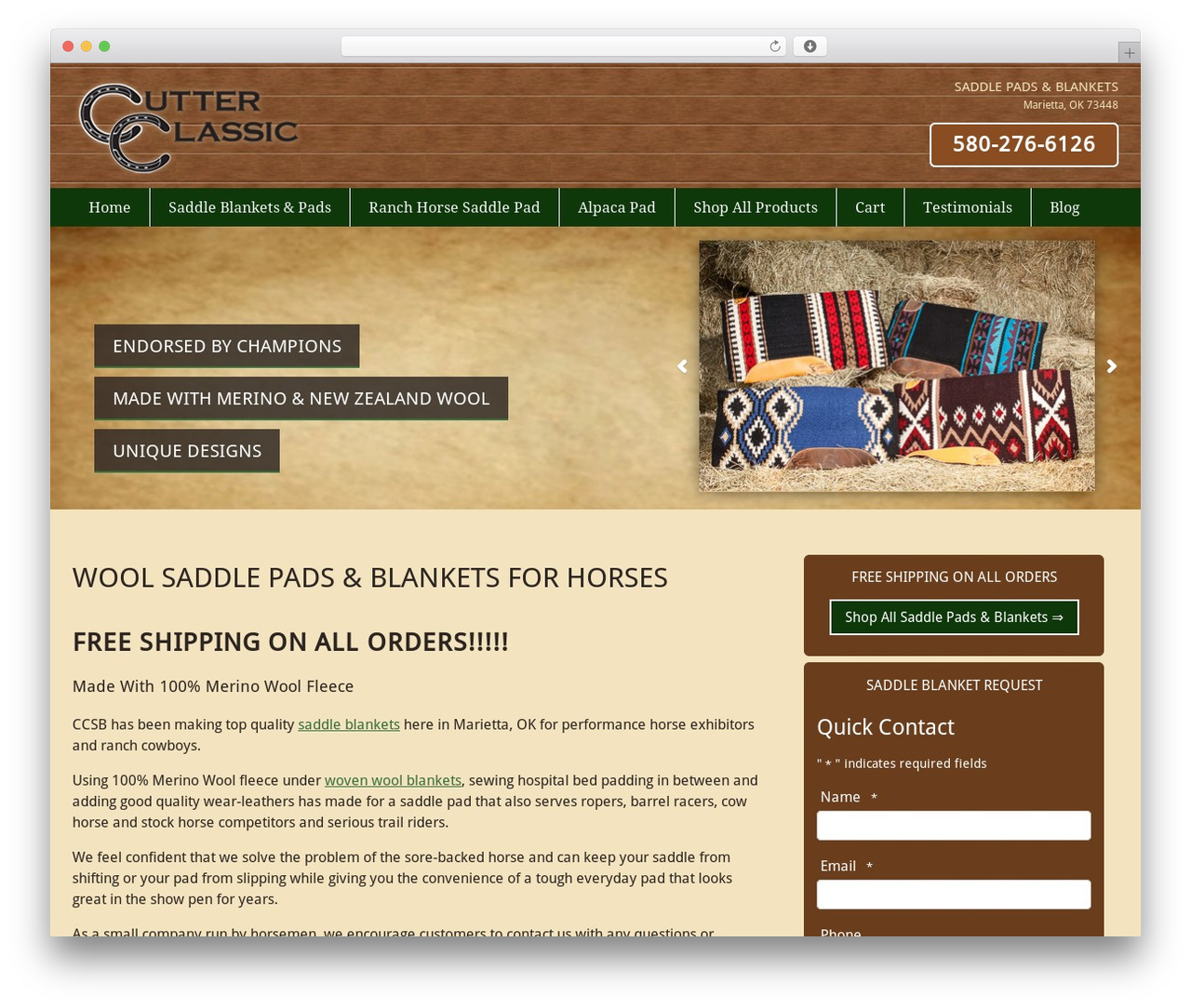 WordPress theme MSH Responsive Theme - cutterclassicsaddleblankets.com WordPress theme MSH Responsive Theme - cutterclassicsaddleblankets.com
