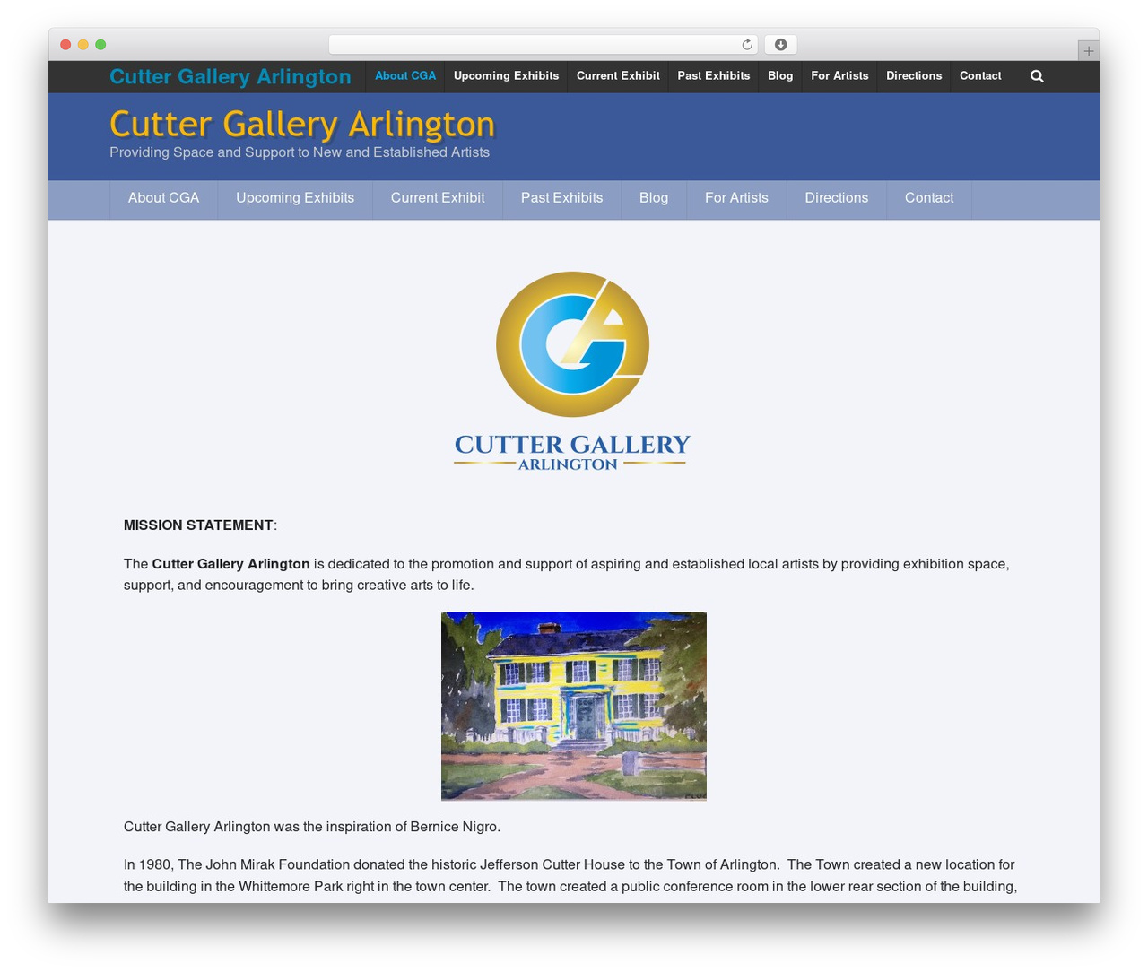 WordPress theme Passion - cuttergalleryarlington.com