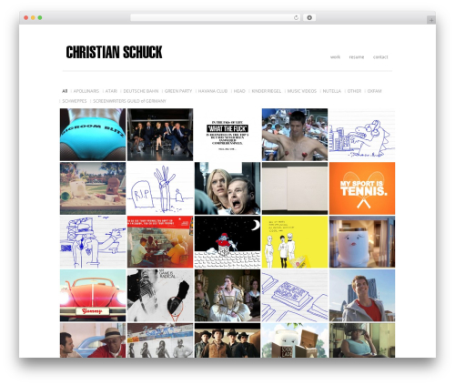 Aware WordPress theme - christianschuck.com