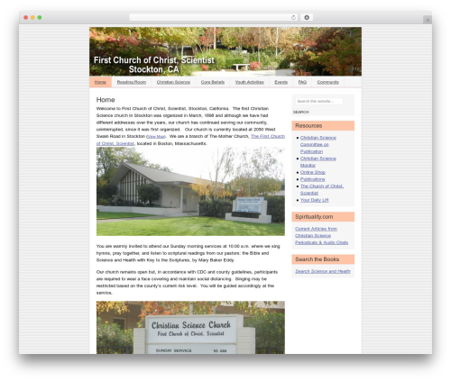 Catalyst premium WordPress theme - christiansciencestockton.com