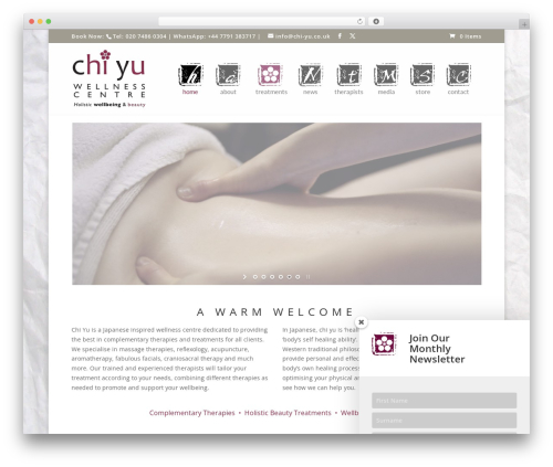 Divi WordPress theme - chi-yu.co.uk