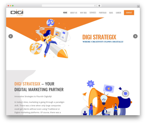 Engage business WordPress theme - digistrategix.com