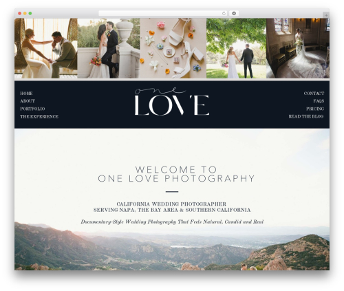 Showit WordPress theme image - onelove-photo.com