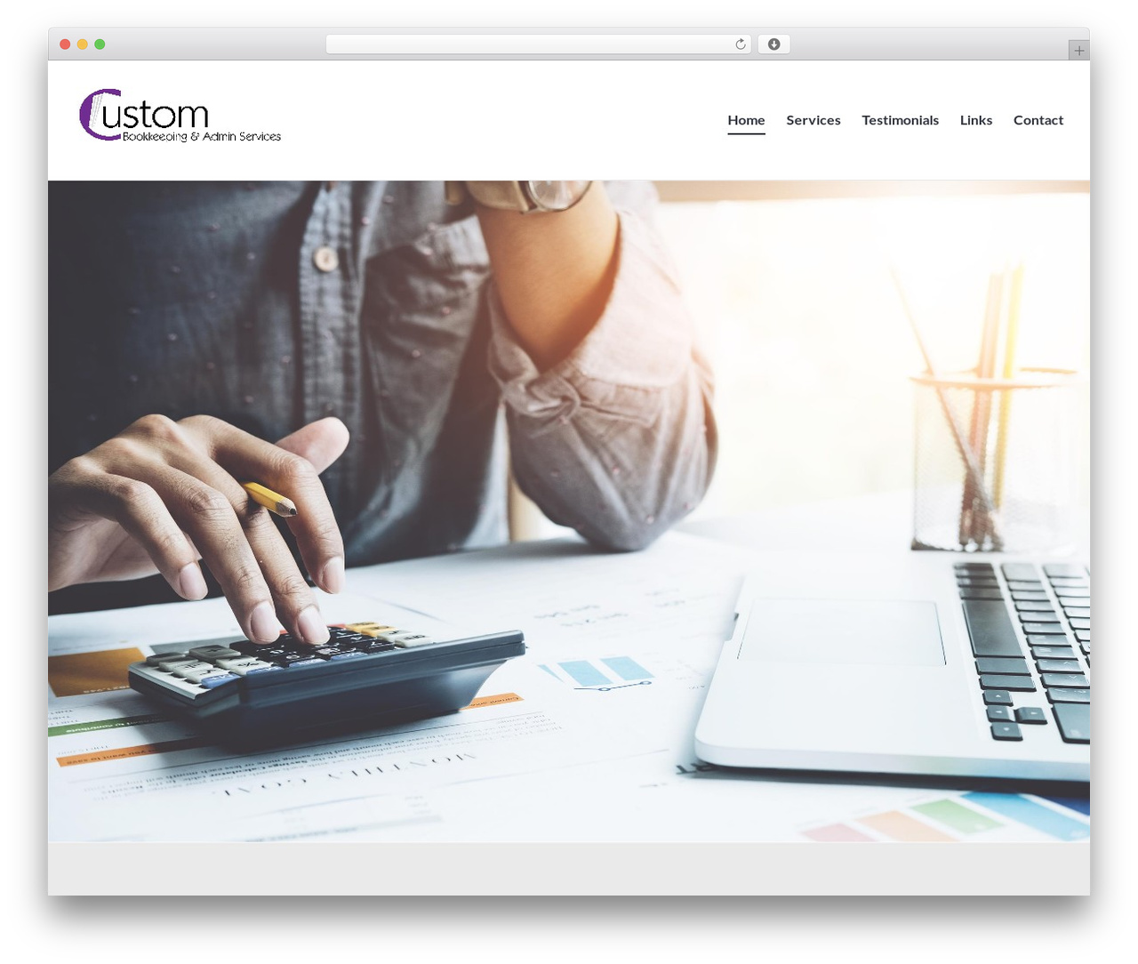 Stackable WordPress theme - custombookkeeping.com.au