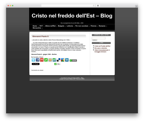SunsetIdea WordPress theme - cristonelfreddoest-blog.net