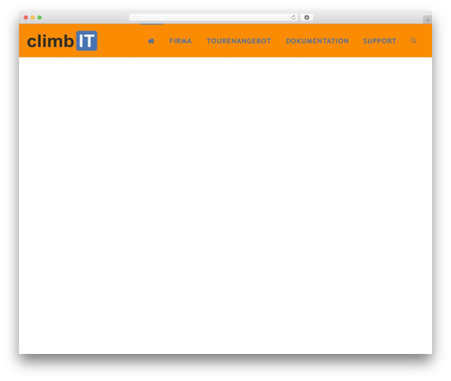 WordPress theme Fluida - climbit.ch
