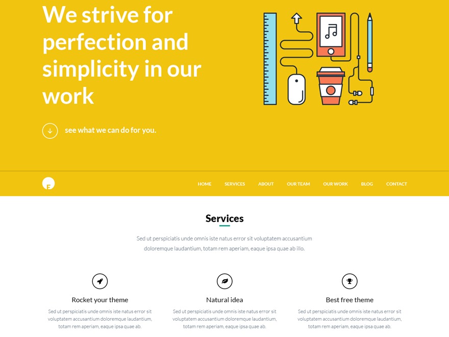 WordPress theme OneEngine by EngineThemes Team
