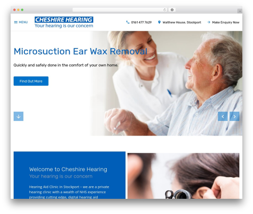 WordPress theme TD Theme - cheshirehearing.org.uk