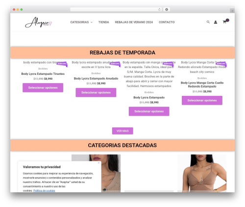 Woocommerce modal fly cart pro WordPress plugin - alegriaboutique.cl