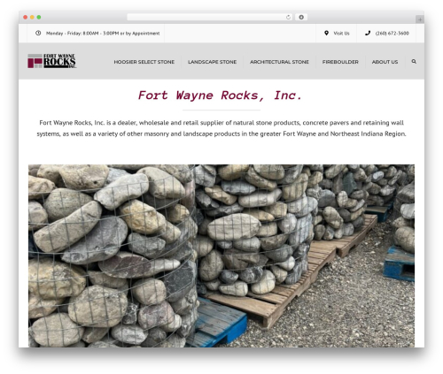 constructo landscaping WordPress theme - fortwaynerocks.com