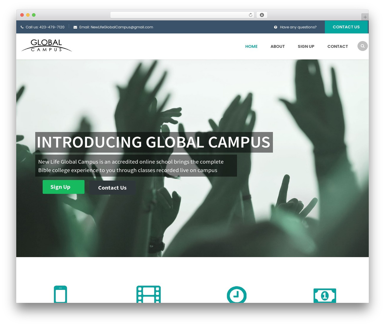 Finance WordPress theme - newlifeglobalcampus.com