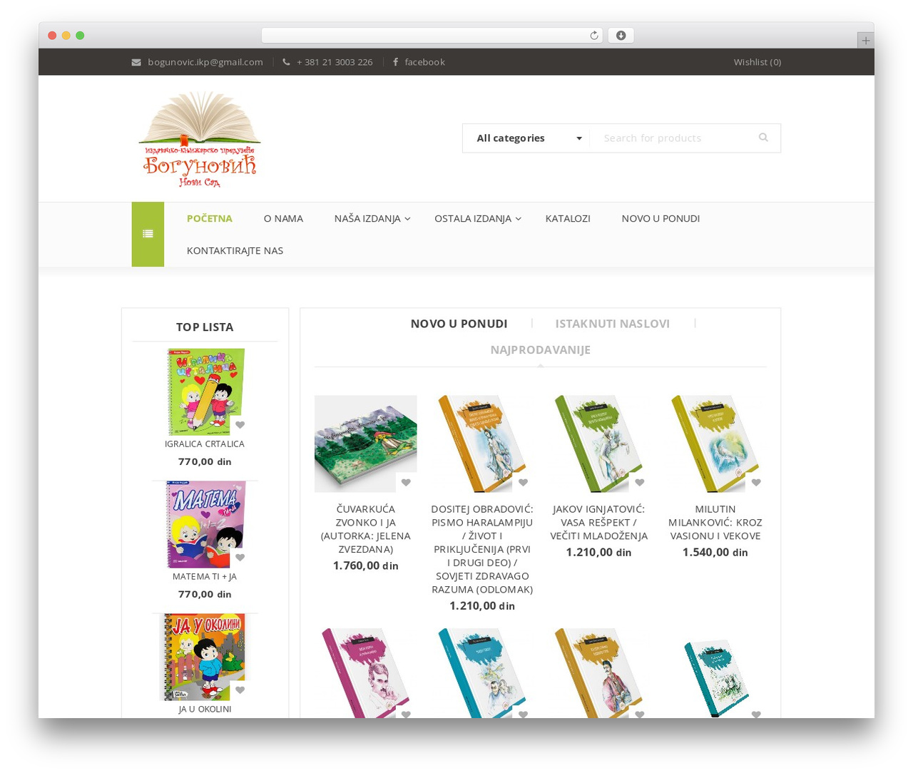 Gon WordPress theme - ikpbogunovic.rs