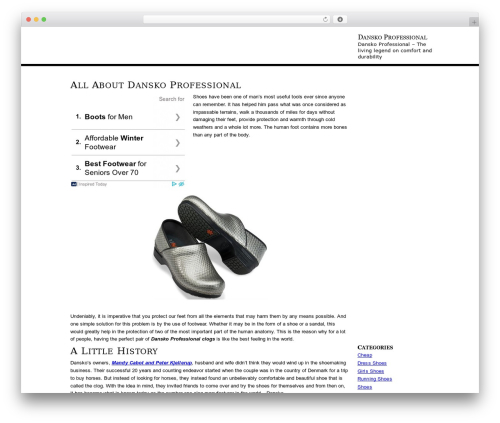 IntelliTheme best WordPress theme - fmfootwear.com
