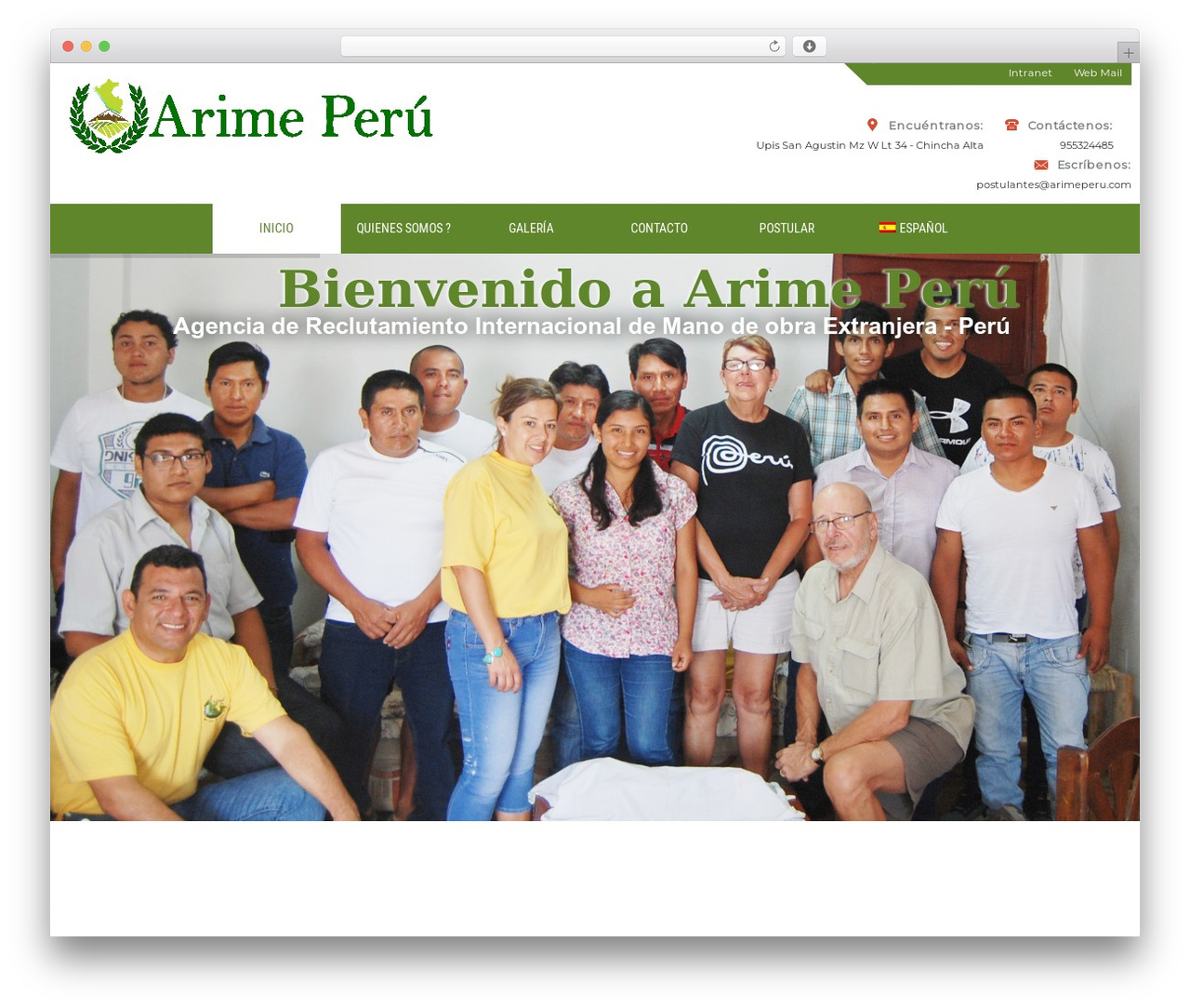 Master Template premium WordPress theme - arimeperu.com