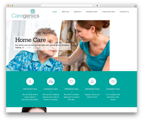 Saveo theme WordPress - caregenics.co.uk