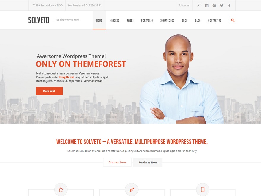 Solveto WordPress theme by Themeple