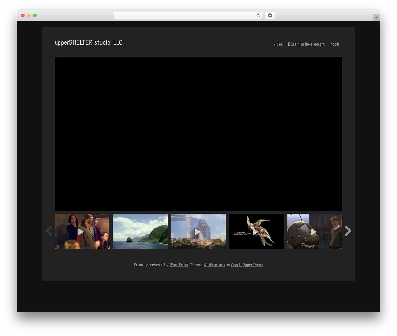Theme WordPress Auditorium - uppershelter.com