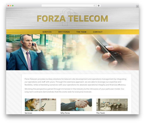 Theme WordPress Forza Telecom - forzatelecom.com