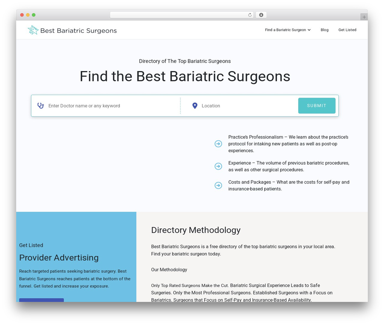Theme WordPress GAL - bestbariatricsurgeons.com